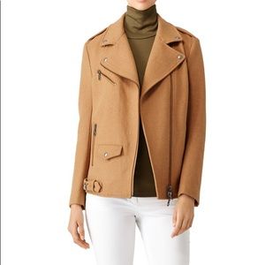 Rebecca Minkoff Brando Wool Blend Moto Jacket